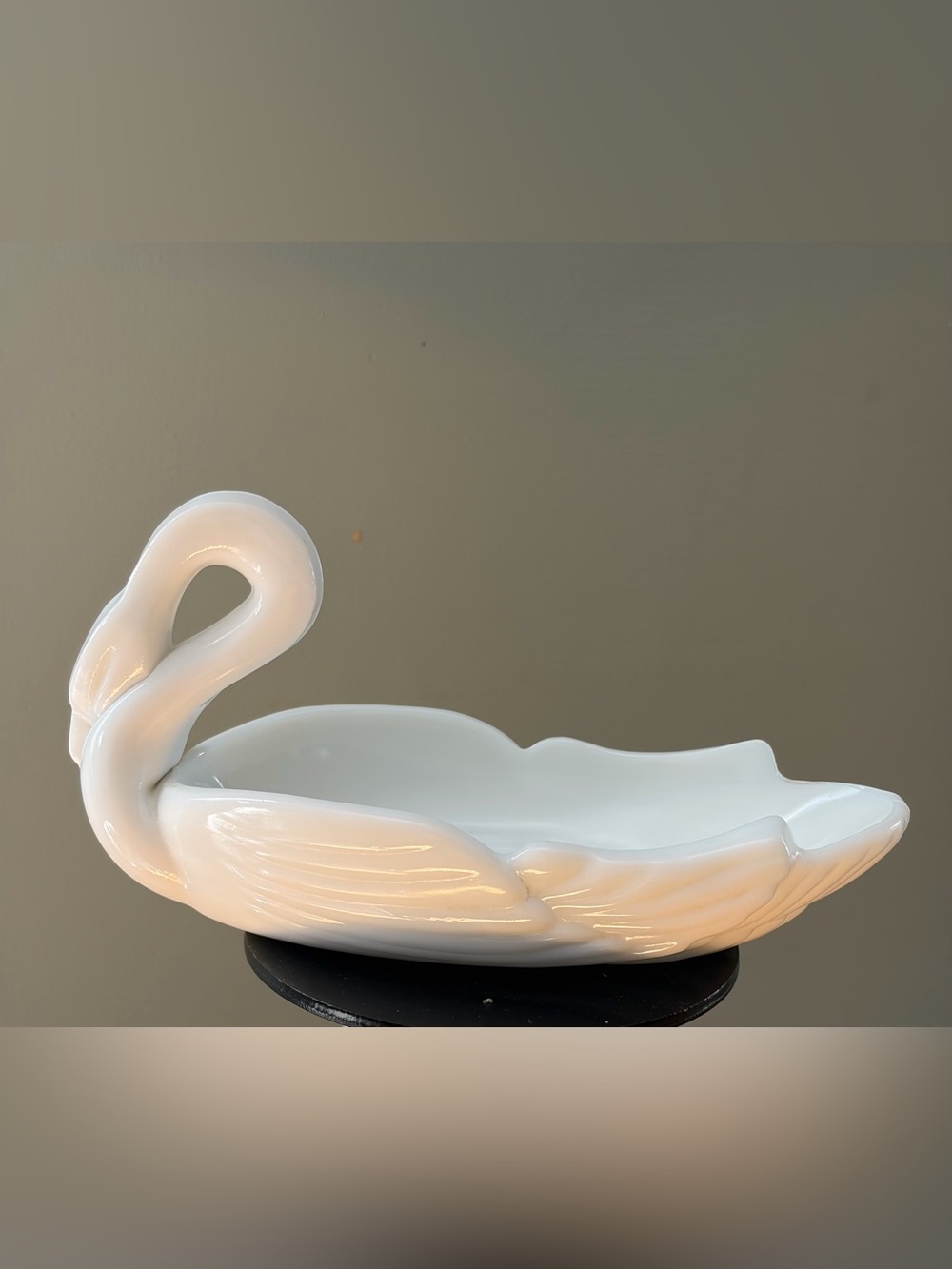 Westmoreland White Milk Glass Open Swan Dish, 8" Master Candy/Trinket Bowl. NWOT